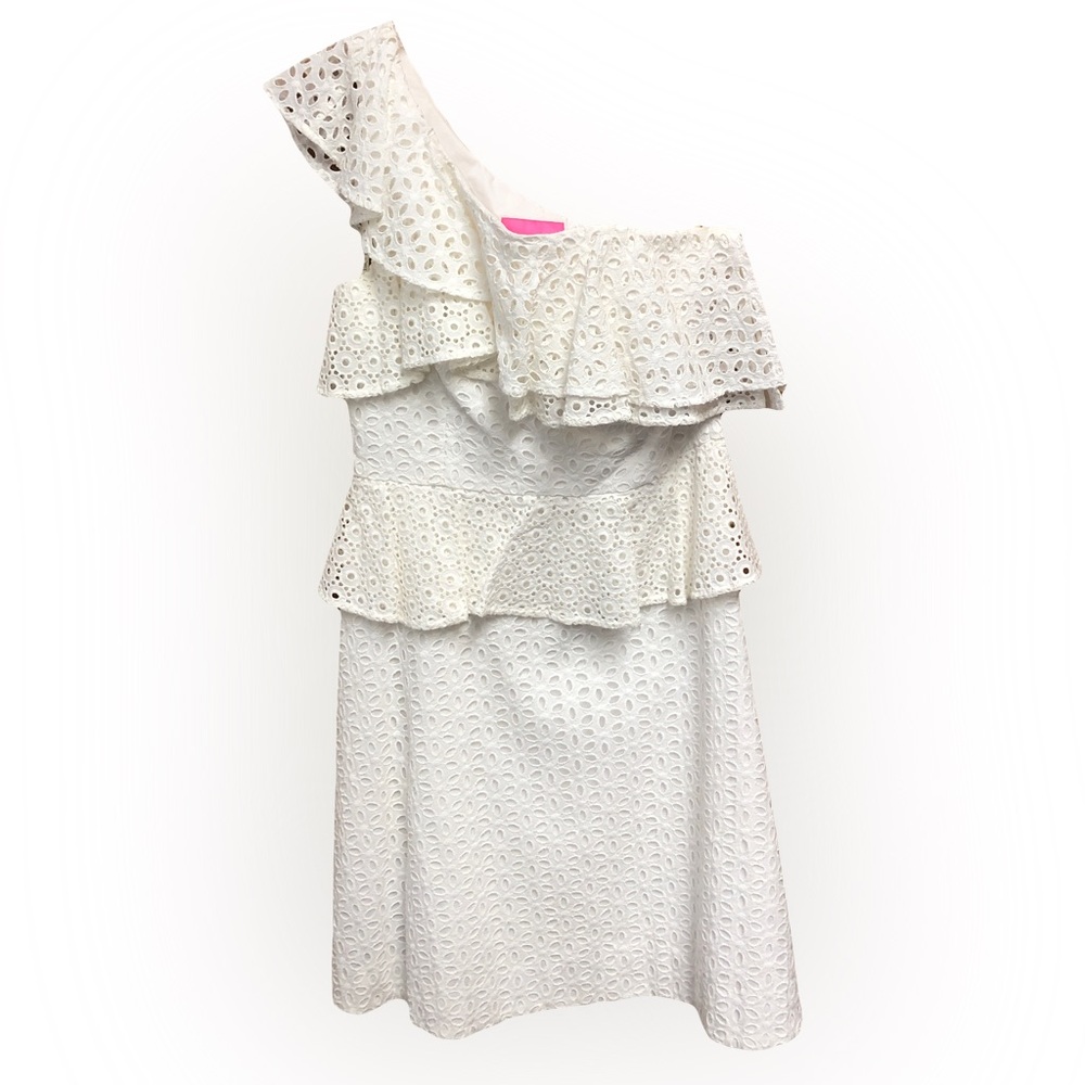 Lilly Pulitzer White One Shoulder Dress